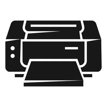 Inkjet printer icon, simple style Illustrazione stock