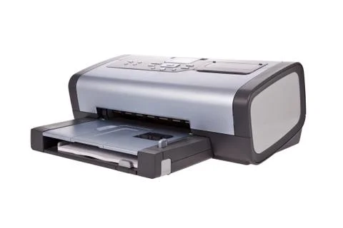 Inkjet printer isolated on a white background. Stock Photos