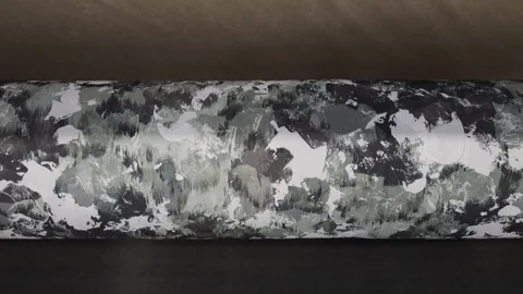 Inkjet Printer - Printing On Fabric- Textile Industry. Stock Footage 89542993