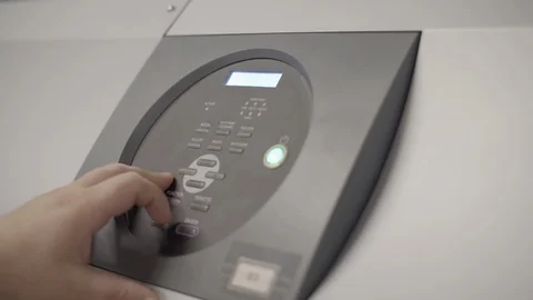 Inkjet Printer - Printing On Fabric- Textile Industry. Stock Footage 89609240