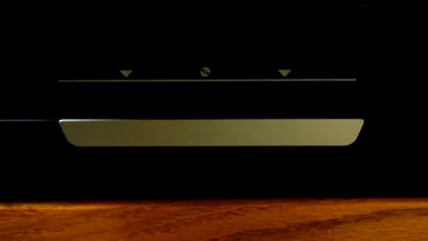 Inkjet Printer Printing Label On Disc. Stock Footage 94683876