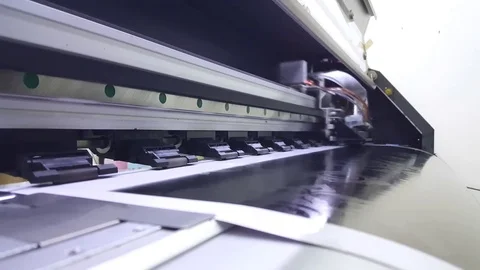 Inkjet printer working Stock Footage 81731740