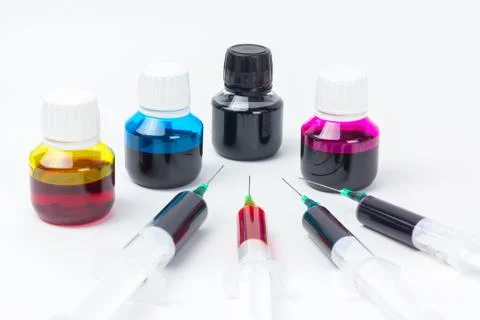 Inkjet refill set Stock Photos