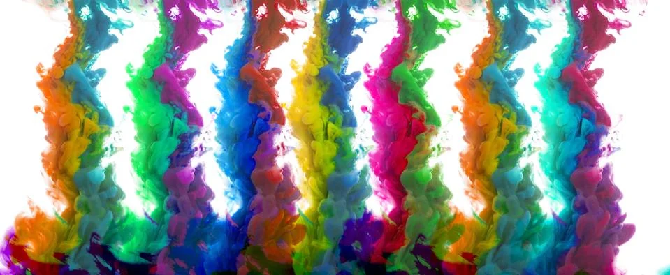 Inks in water Stock Photos