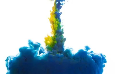 Inks in water Stock Photos