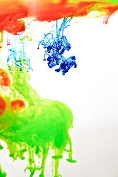 Inks in water 스톡 사진