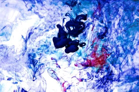 Inks in water 스톡 사진