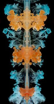 Inks in water 스톡 사진