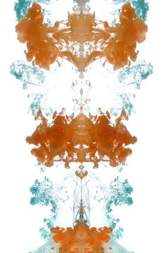 Inks in water 스톡 사진