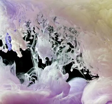 Inks in water 스톡 사진