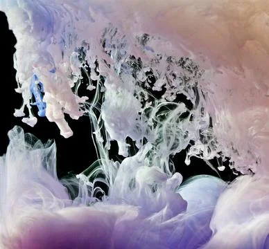 Inks in water 스톡 사진