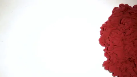 Inksplosion 01 (Red, Slow Motion) Stock Footage 257110282