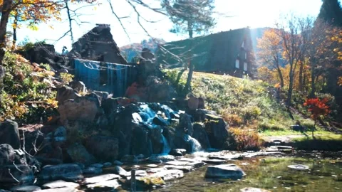Inland resident's house in the mountains Stock Footage 234547553