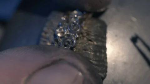 Inlay diamond Stock Footage 73438484