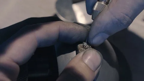 Inlay diamond Stock Footage 73438888