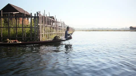 Inle Lake-18 Stock Footage 22611994