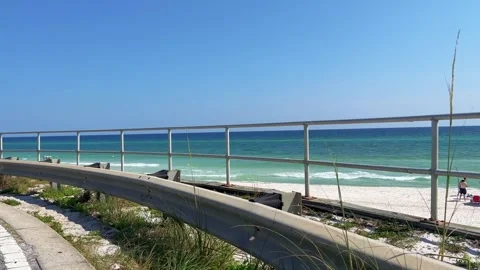 Inlet Beach Road By The Beach Stock Footage 244605907