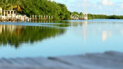 Inlet in the Florida Keys 스톡 동영상 32860406