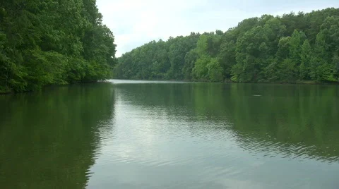Inlet at Smith Mountain Lake Stock Footage 488095