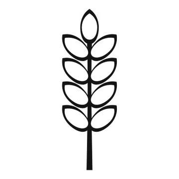 Inlet spike icon, simple style Stock Illustration