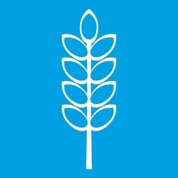 Inlet spike icon white Stock Illustration