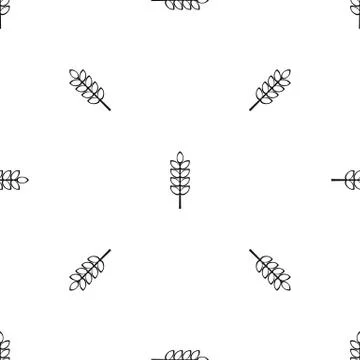 Inlet spike pattern seamless black Stock Illustration