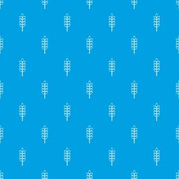 Inlet spike pattern seamless blue Stock Illustration