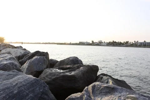 Inlet Sunset Timelapse SD 720x480 Stock Footage 366265