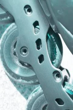 Inline freestyle roller skates Stock Photos