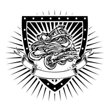 Inline shield Stock Illustration