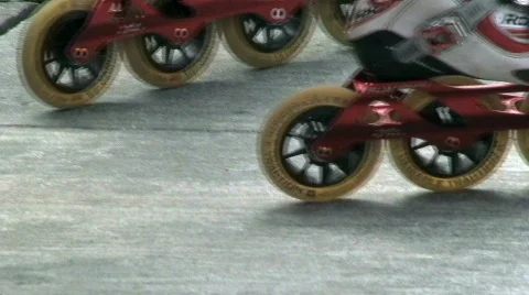 Inline skates close up Видео 809636