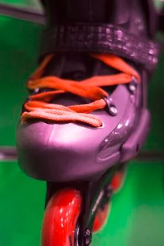 Inline skates in retail store Stock Photos