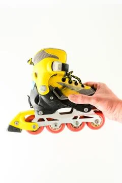 Inline skating skate boot Stock Photos