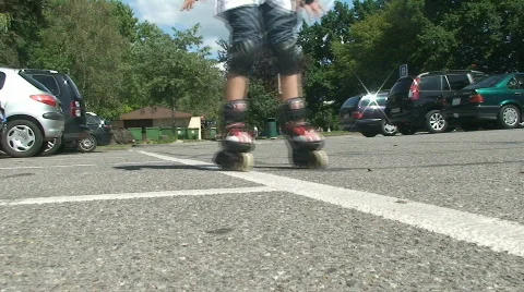 Inlineskates roll by Видео 799101