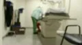 inmate or prisoner being xrayed soft focus 2 HD Footage