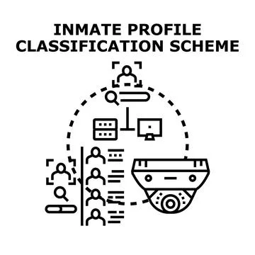 Inmate profile classification scheme analysis system Stock Illustration