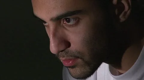 Inmate thinking while gate closes - 2 versions Stock Footage 1019530