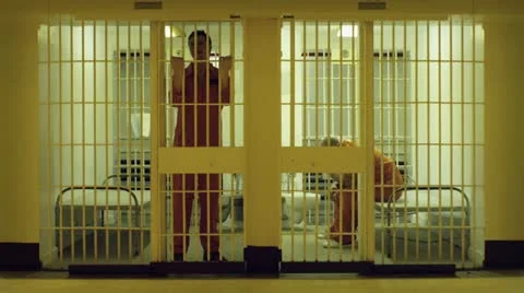 Inmates Exercise Stock Footage 22791862