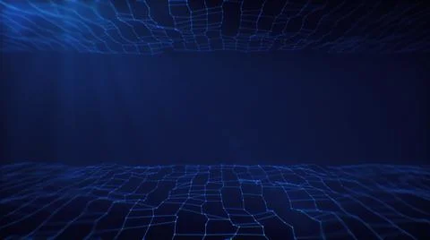 Inmersion of big data on reality virtual background. Illustrazione stock