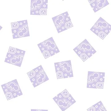 Innate immunity glyph seamless pattern 스톡 일러스트