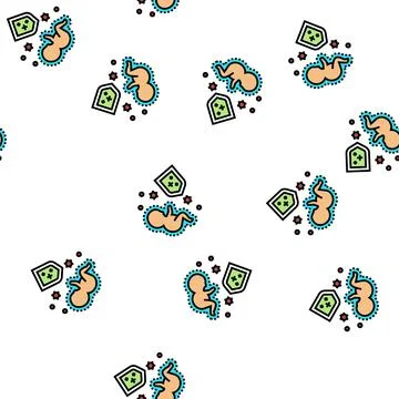 Innate immunity vector seamless pattern 스톡 일러스트