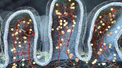 Innate lymphoid cells that secrete effector cytokines and are the innate coun Stock Illustration