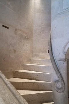 Innenräume im Schloss Pierrefonds, Compiegne, Frankreich *** Interiors at .. Stock Photos