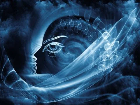 Inner Blue Illustrazione stock