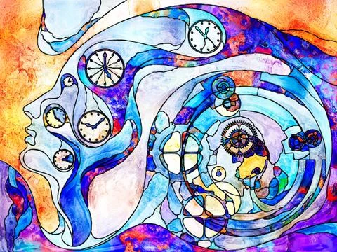 Inner Clock. Stock Illustration