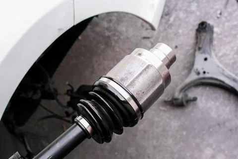 Inner CV Joint Assembly Closeup Stock Photos