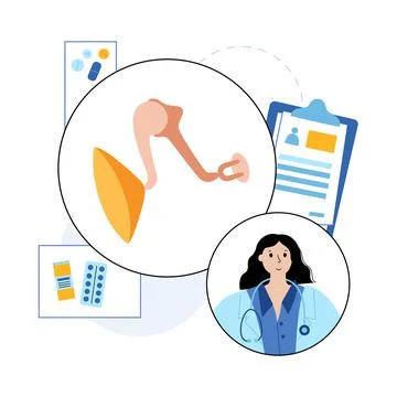 Inner ear anatomy Illustrazione stock