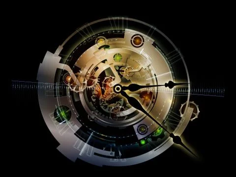 Inner Life of Clockwork Stock Illustration
