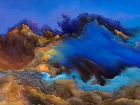 Inner Life of Cloudscape Illustration