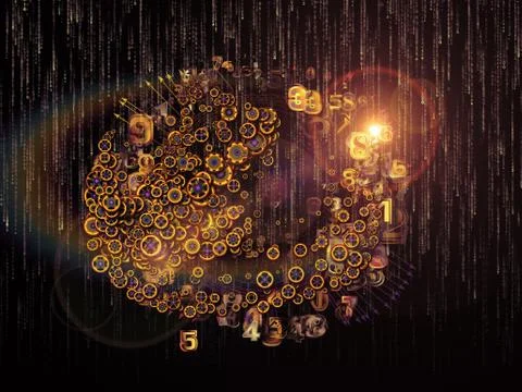 Inner Life of Data Set Stock Illustration